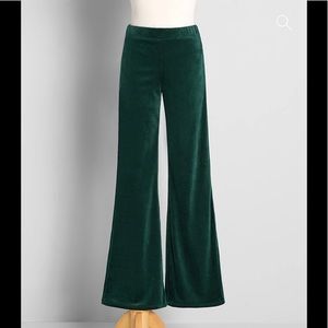 ModCloth Green Flare Pant